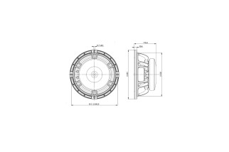 B&C Speakers 10FW64 - Woofer 10” - 8 Ohm – Terminali Faston