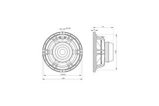 B&C Speakers 10BG76 - Subwoofer 10” - 8 Ohm - Terminali Push Button