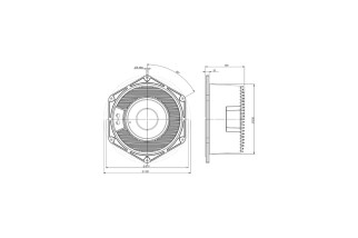 B&C Speakers 10NSM76 - Midrange 10” - 8 Ohm – Terminali Faston