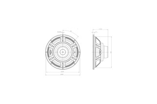 B&C Speakers 10CLA64 - Woofer 10” - 16 Ohm – Terminali Faston