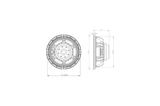 B&C Speakers 10NW76 - Woofer 10” - 8 Ohm – Terminali Push Button
