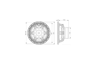B&C Speakers 10NDL88 - Woofer 10” - 8 Ohm – Terminali Faston