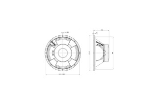 B&C Speakers 320K/C-A - Fullrange 12" - 8 Ohm - Terminali Faston