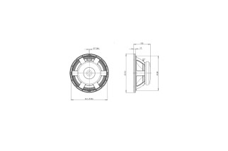 B&C Speakers 12PE32 - Midbass 12” - 8 Ohm – Terminali Faston