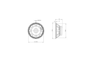 B&C Speakers 12PLB76 - Woofer 12" - 8 Ohm - Terminali Push Button