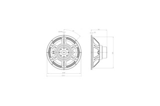 B&C Speakers 12CLA76 - Woofer 12” - 8 Ohm – Terminali Faston