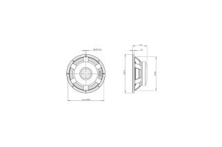 B&C Speakers 12PS100 - Woofer 12” - 4 Ohm – Terminali Push Button