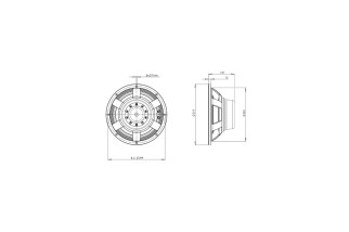 B&C Speakers 12NW100 - Subwoofer 10” - 8 Ohm – Terminali Push Button