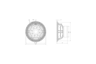 B&C Speakers 12SW115 - Woofer 12" - 8 Ohm – Terminali Faston