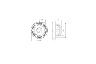 B&C Speakers 12PLB100 - Woofer 12" - 8 Ohm - Terminali Push Button