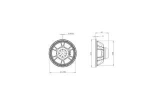 B&C Speakers 12NW76 - Woofer 12” - 8 Ohm – Terminali Faston