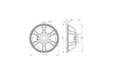 B&C Speakers 15BG76 - Subwoofer 15" - 8 Ohm – Terminali Push Button