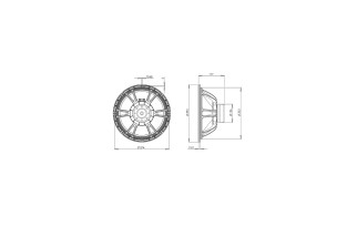 B&C Speakers 15NDL88 - Woofer 15" - 4 Ohm – Terminali Push Button