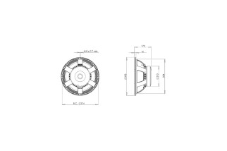 B&C Speakers 15RBX100 - Woofer 15" - 8 Ohm – Terminali Faston