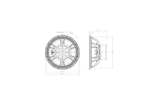 B&C Speakers 15DS115 - Subwoofer 15" - 4 Ohm – Terminali Faston