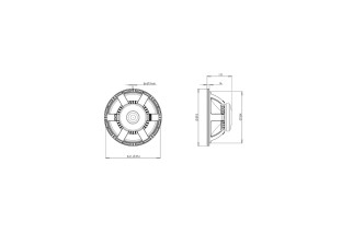 B&C Speakers 15PS76 - Subwoofer 15" - 8 Ohm – Terminali Faston
