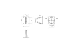 B&C Speakers ME102 – Tromba per Driver a Compressione 1"