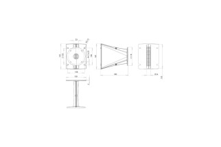 B&C Speakers ME142 – Tromba per Driver a Compressione 1,4"