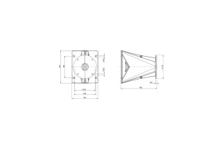 B&C Speakers ME242 – Tromba Line Array per Driver a Compressione 1,4"
