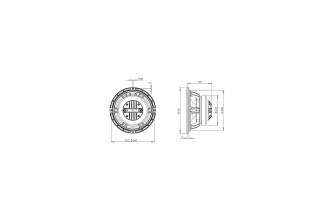 B&C Speakers 10FCX64 – Coassiale 10" – 8 Ohm – Terminali Faston