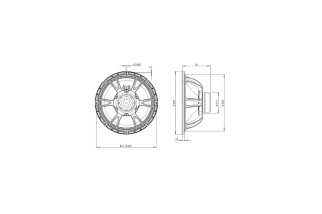 B&C Speakers 14NDL76 - Woofer 14" - 4 Ohm - Terminali Push Button