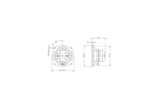 B&C Speakers 6HCX51 – Coassiale 6" – 8 Ohm – Terminali Faston