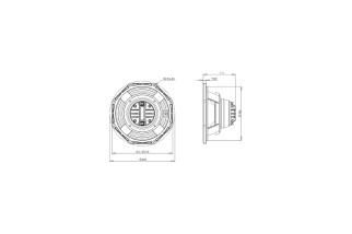 B&C Speakers 8CXN51 – Coassiale 8" – 16 Ohm – Terminali Faston