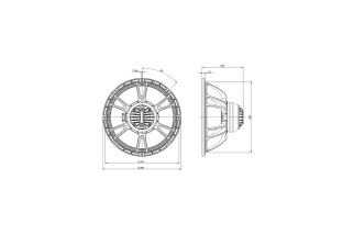 B&C Speakers 15CXN88 – Coassiale 15" – 8 Ohm – Terminali Faston