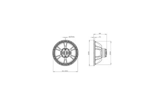B&C Speakers 15HCX76 – Coassiale 15" – 8 Ohm – Terminali Push Button