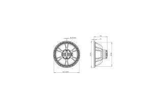 B&C Speakers 15CXN76 – Coassiale 15" – 8 Ohm – Terminali Push Button