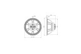B&C Speakers 15FHX76 – Coassiale 15" – 8 Ohm – Terminali Faston