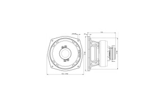 B&C Speakers 5FCX44 – Coassiale 5" – 8 Ohm – Terminali Faston