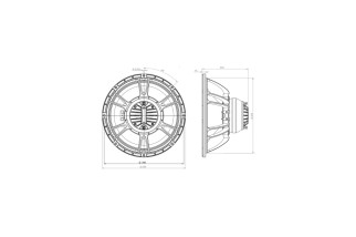 B&C Speakers 14CXN88 – Coassiale 14" – 8 Ohm – Terminali Faston