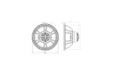 B&C Speakers 14CXN88 – Coassiale 14" – 8 Ohm – Terminali Faston