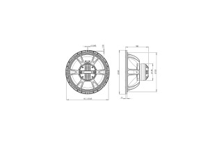 B&C Speakers 14CXN76 – Coassiale 14" – 8 Ohm – Terminali Faston