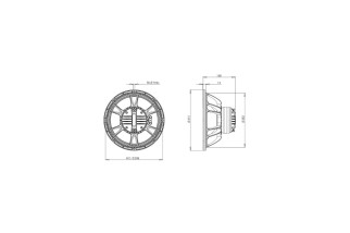 B&C Speakers 12CXN76 – Coassiale 12" – 8 Ohm – Terminali Push Button