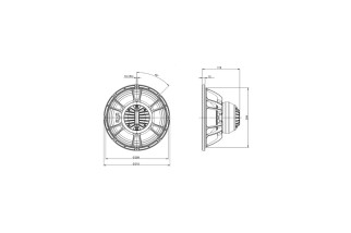 B&C Speakers 12CXN88 – Coassiale 12" – 8 Ohm – Terminali Push Button