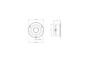 B&C Speakers DE35 – Tweeter 1,25" - 8 Ohm - Terminali Faston