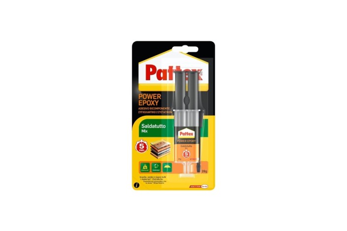 Pattex Power Saldatutto Mix – Adesivo Epossidico Bicomponente ad Alta Resistenza