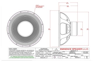 Eminence NSW6021-6 Subwoofer  21" 6 Ohm