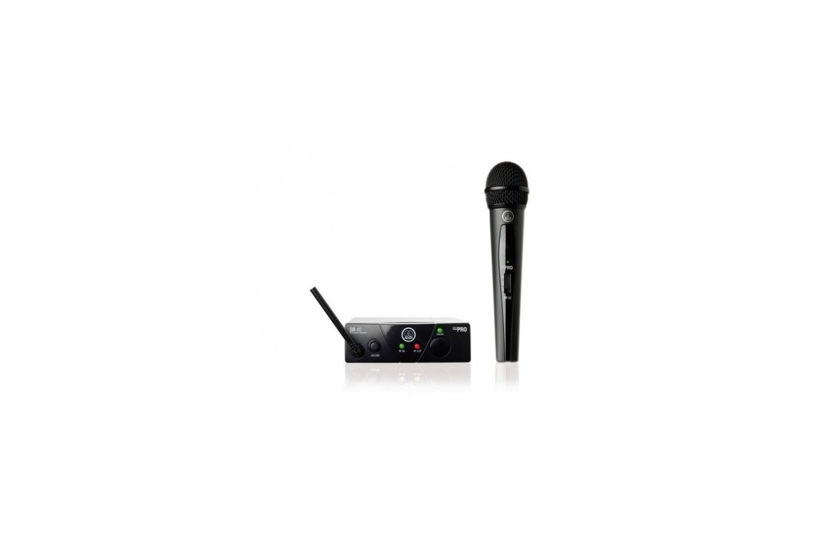 AKG WMS40 Mini Vocal Set ISM1 Sistema Wireless UHF con Microfono Palmare Professionale