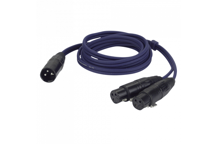 DAP FL39 - bal. XLR 3P, female to 2 x XLR 3P male
