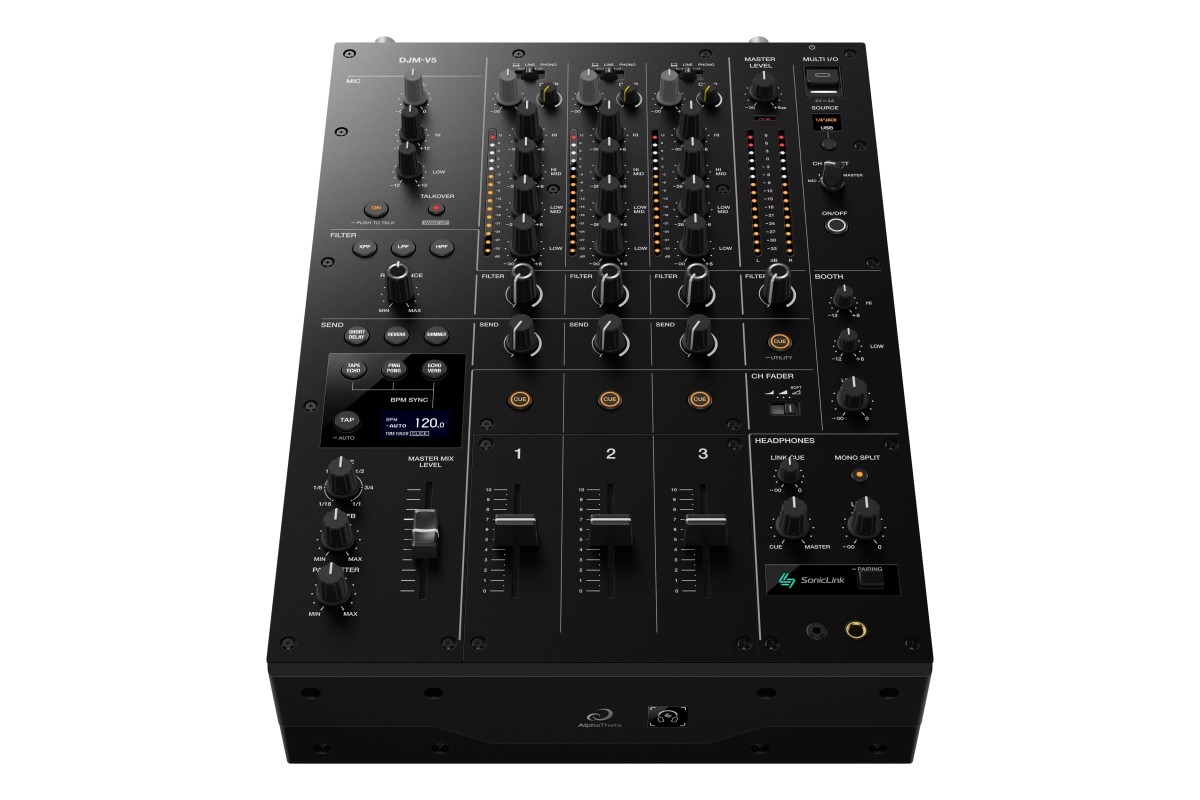 AlphaTheta DJM-V5 – Mixer DJ Professionale di Alta Gamma per Club e Performance