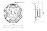 B&C 8MDN51 Midbass 8" 8/16 Ohm – Terminali Faston