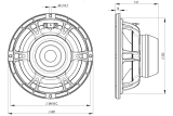 B&C 10BG76 Subwoofer 10” 8 Ohm