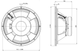 B&C 320K/C-A Fullrange 12"  8/16 Ohm - Terminali Faston